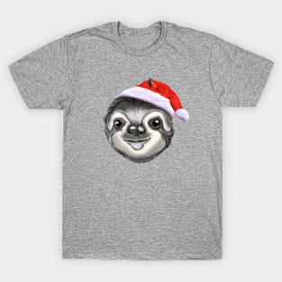 Sloth Drawing Chrtistmas Gift T-Shirt